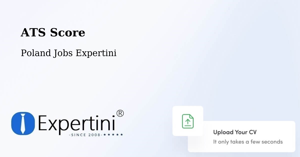 Resume ATS Score & Job Description Match Tool – Sośnie - Poland Jobs Expertini
